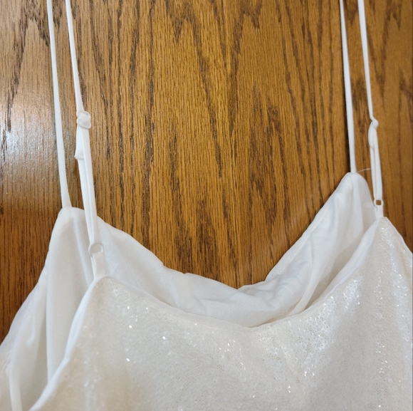 H&M White Sequin Slip Dress - Picture 4 of 6